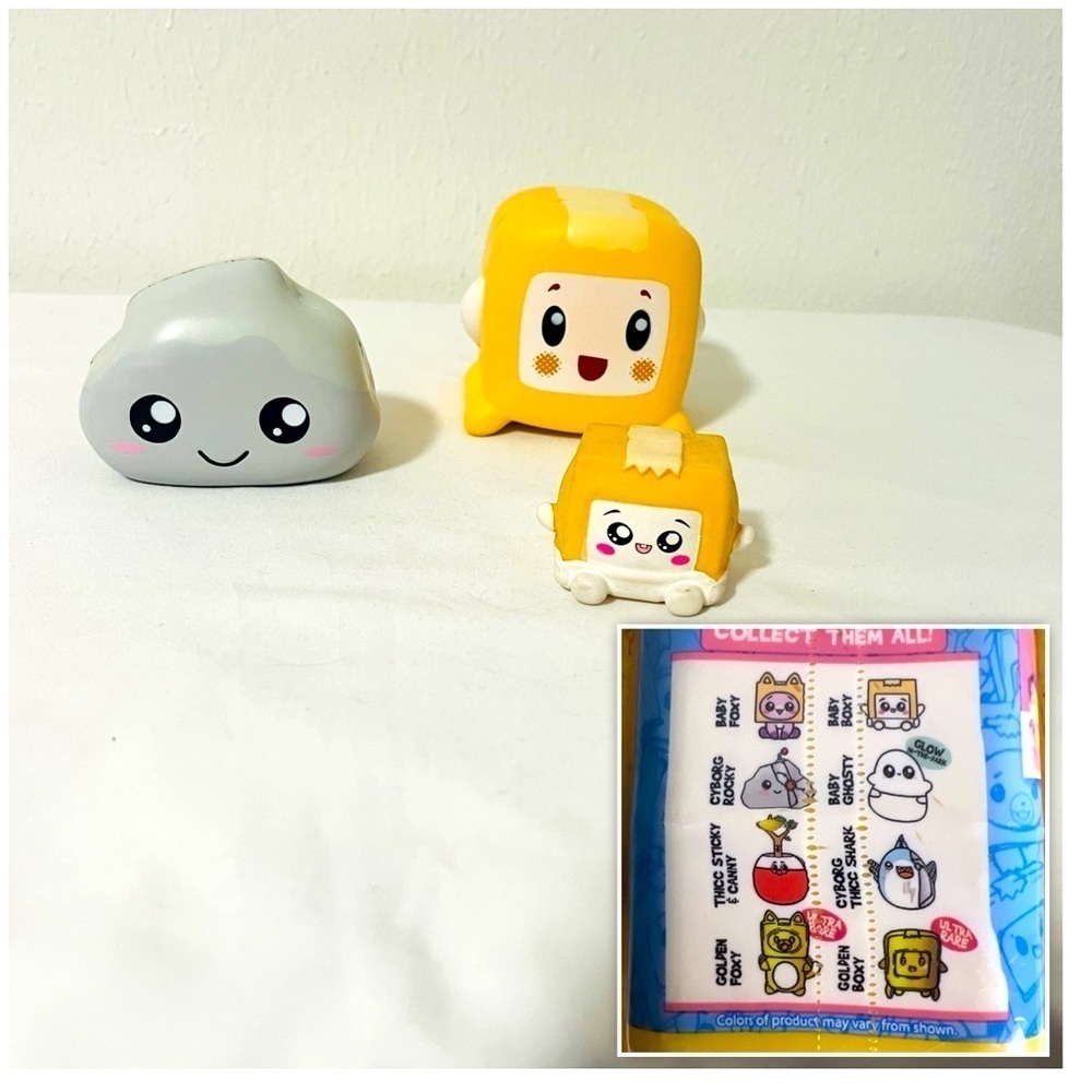 The LankyBox Official Squishy Are A Soft and Satisfying Squishy Lot of (3) EUC